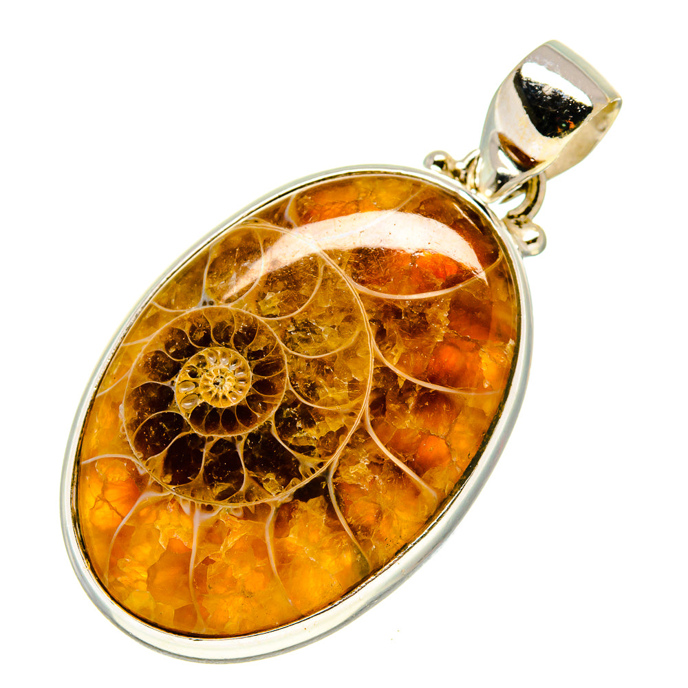 Ammonite Fossil Pendants handcrafted by Ana Silver Co - PD757736