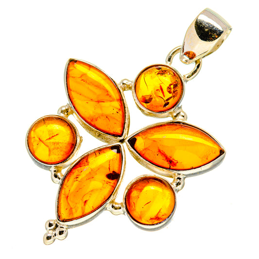 Baltic Amber Pendants handcrafted by Ana Silver Co - PD757742