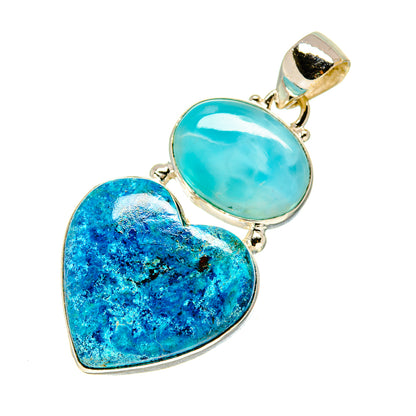Shattuckite, Larimar Pendants handcrafted by Ana Silver Co - PD757748