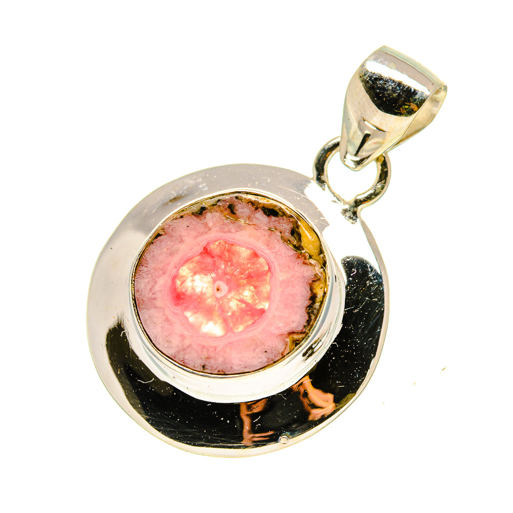 Pink Solar Quartz Pendants handcrafted by Ana Silver Co - PD757755