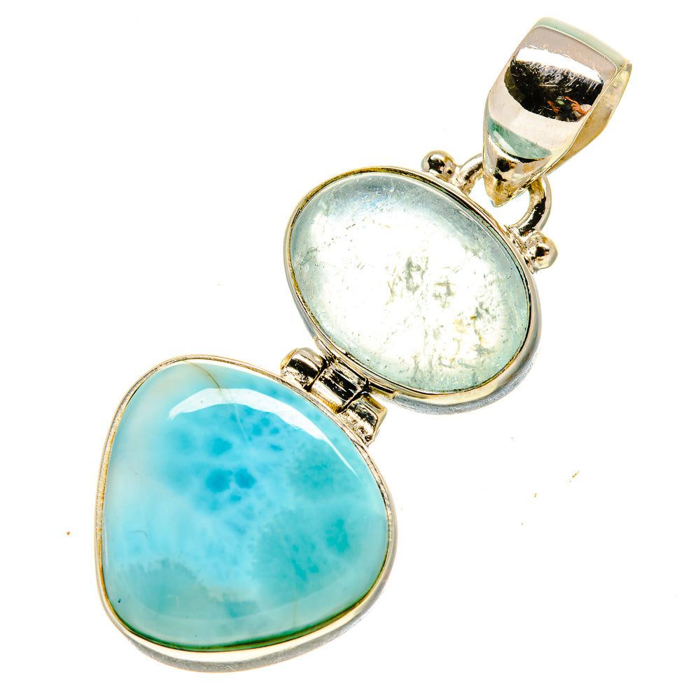 Larimar, Aquamarine Pendants handcrafted by Ana Silver Co - PD757758