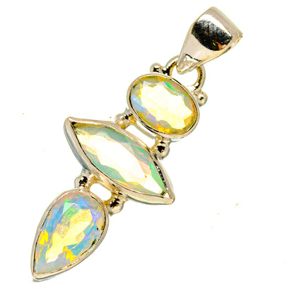 Ethiopian Opal Pendants handcrafted by Ana Silver Co - PD757764