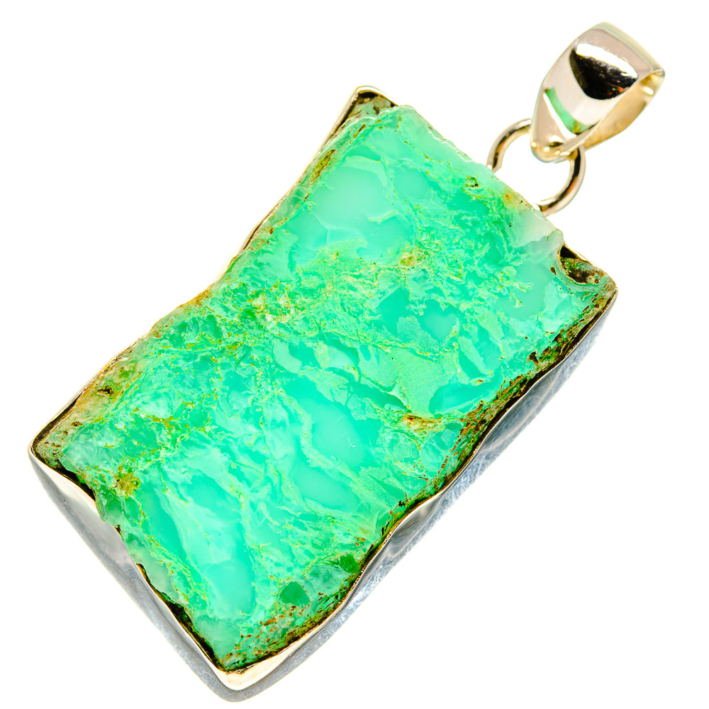 Green Fuchsite Pendants handcrafted by Ana Silver Co - PD757807