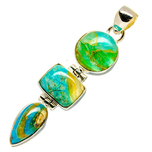 Peruvian Opal Pendants handcrafted by Ana Silver Co - PD757822