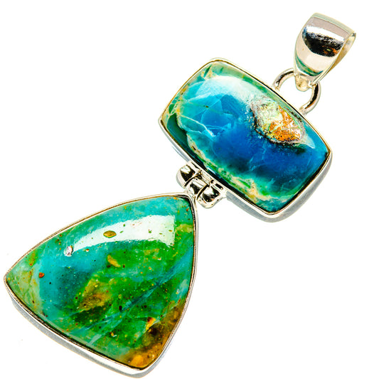 Peruvian Opal Pendants handcrafted by Ana Silver Co - PD757823