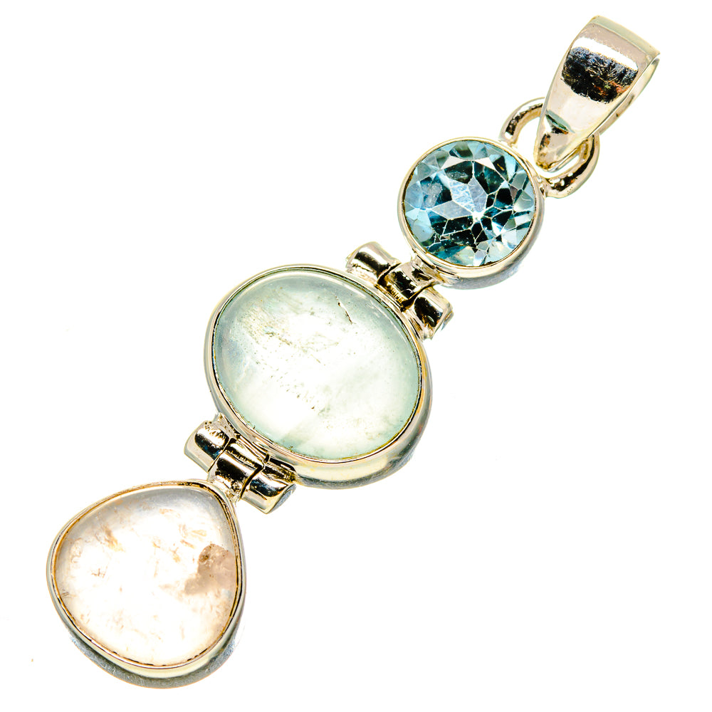 Aquamarine Pendants handcrafted by Ana Silver Co - PD757827