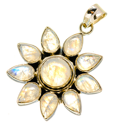 Rainbow Moonstone Pendants handcrafted by Ana Silver Co - PD757831