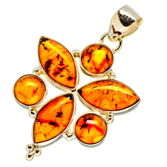 Baltic Amber Pendants handcrafted by Ana Silver Co - PD757833