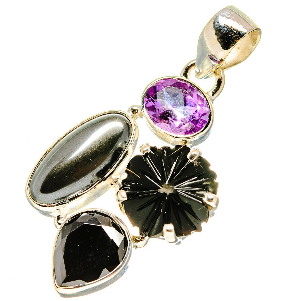 Black Onyx Pendants handcrafted by Ana Silver Co - PD757837