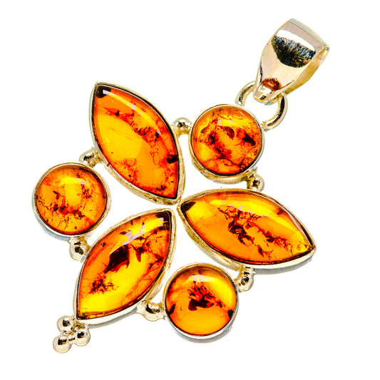 Baltic Amber Pendants handcrafted by Ana Silver Co - PD757843
