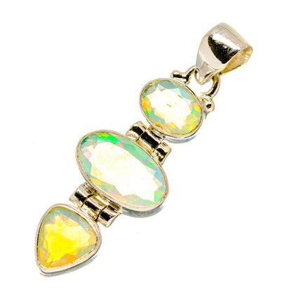 Ethiopian Opal Pendants handcrafted by Ana Silver Co - PD757846