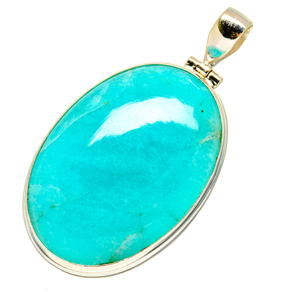 Peruvian Amazonite Pendants handcrafted by Ana Silver Co - PD757854