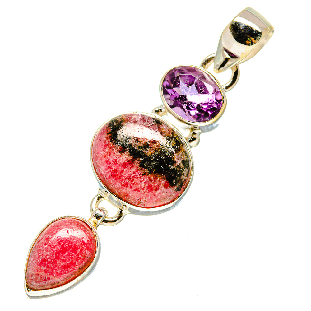 Rhodonite Pendants handcrafted by Ana Silver Co - PD757862