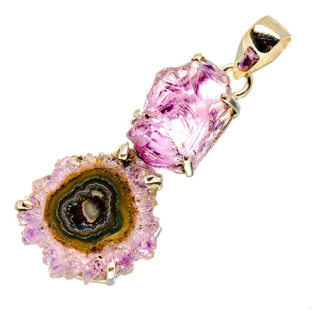 Amethyst Solar Quartz Pendants handcrafted by Ana Silver Co - PD757863