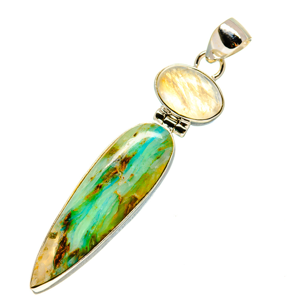 Peruvian Opal Pendants handcrafted by Ana Silver Co - PD757865