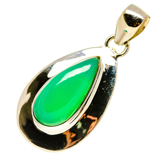 Chrysoprase Pendants handcrafted by Ana Silver Co - PD757886