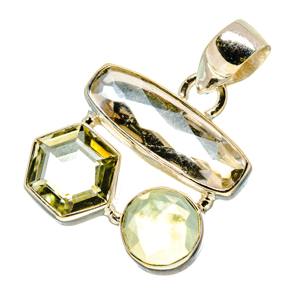 White Quartz Pendants handcrafted by Ana Silver Co - PD757906