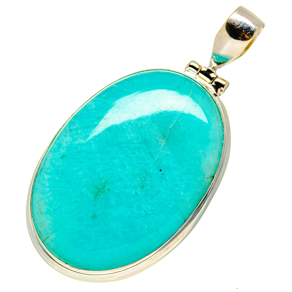 Peruvian Amazonite Pendants handcrafted by Ana Silver Co - PD757910