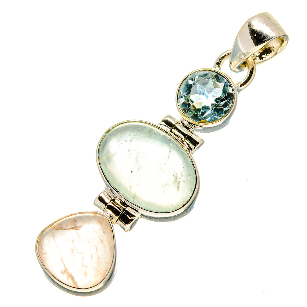 Aquamarine Pendants handcrafted by Ana Silver Co - PD757915