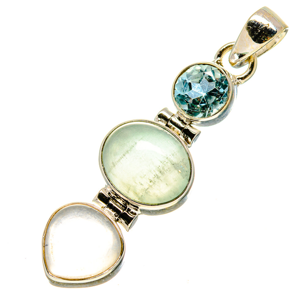 Aquamarine Pendants handcrafted by Ana Silver Co - PD757929