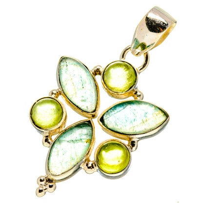 Blue Fluorite Pendants handcrafted by Ana Silver Co - PD757936