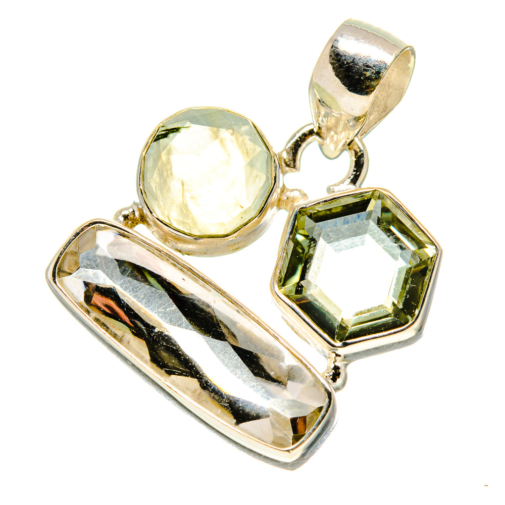 White Quartz Pendants handcrafted by Ana Silver Co - PD757938