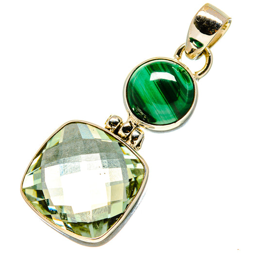 Green Amethyst Pendants handcrafted by Ana Silver Co - PD757941