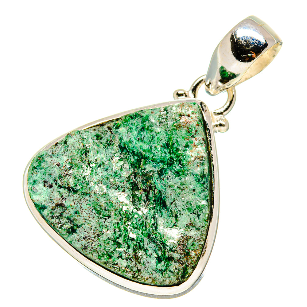 Green Fuchsite Pendants handcrafted by Ana Silver Co - PD757950