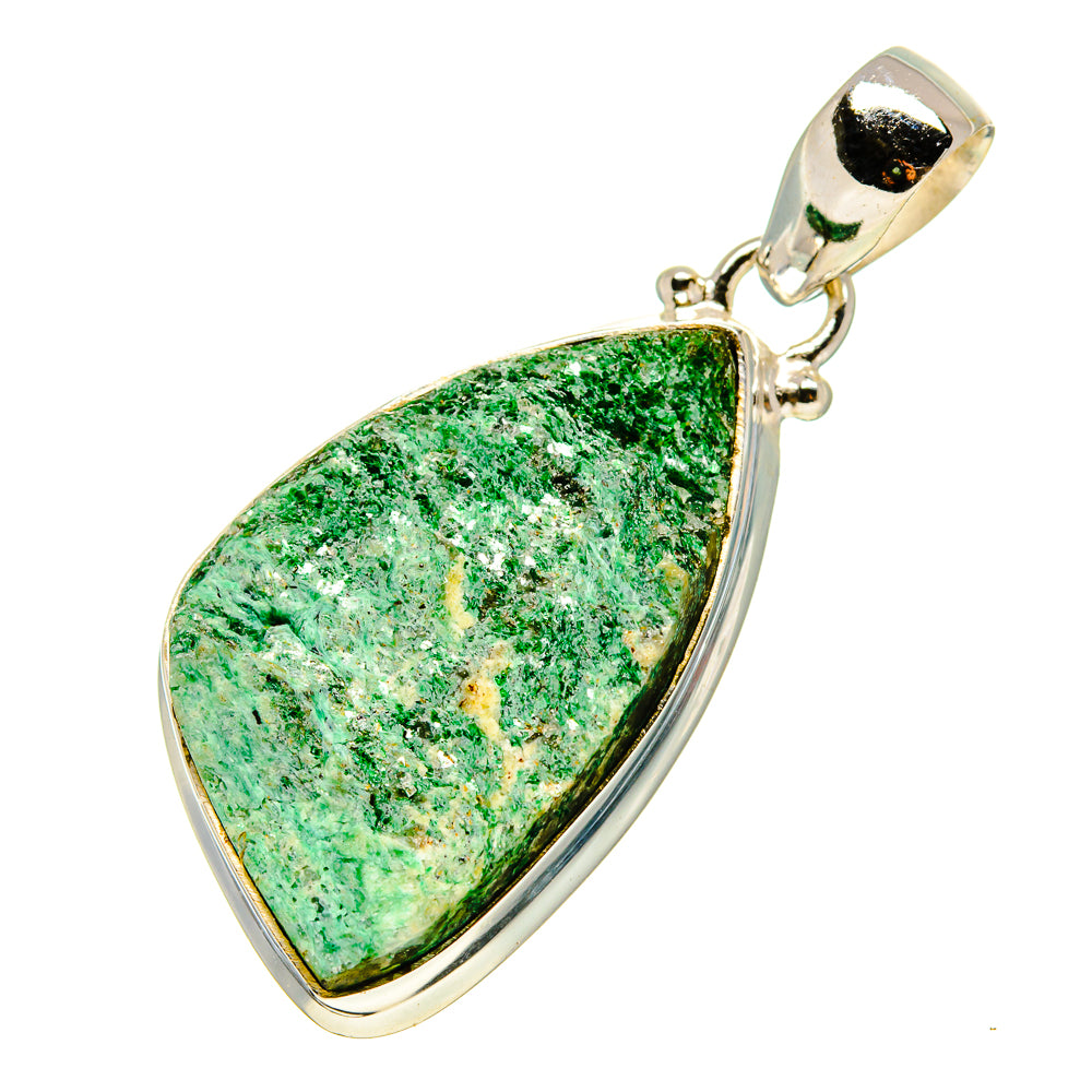 Green Fuchsite Pendants handcrafted by Ana Silver Co - PD757951