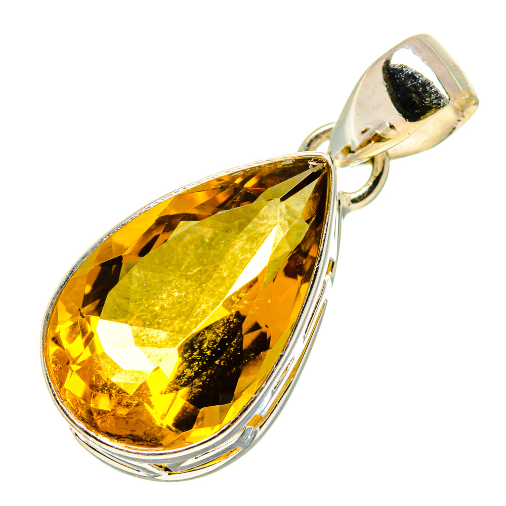 Olive Quartz Pendants handcrafted by Ana Silver Co - PD757955