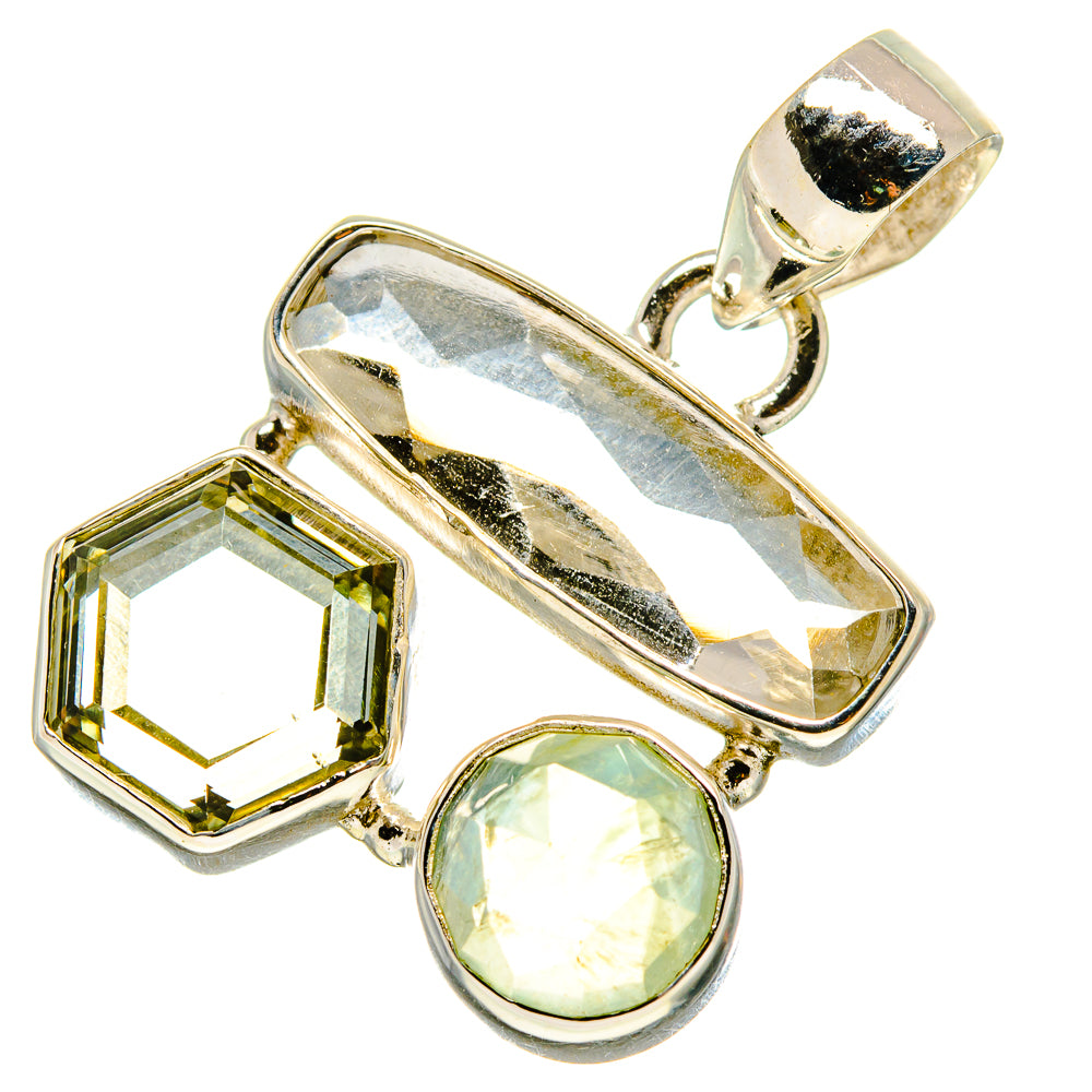Green Amethyst Pendants handcrafted by Ana Silver Co - PD757957