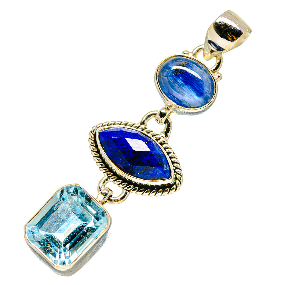 Blue Topaz Pendants handcrafted by Ana Silver Co - PD757974