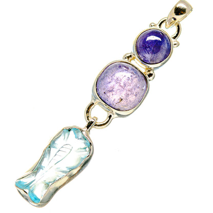 Aquamarine Pendants handcrafted by Ana Silver Co - PD757975
