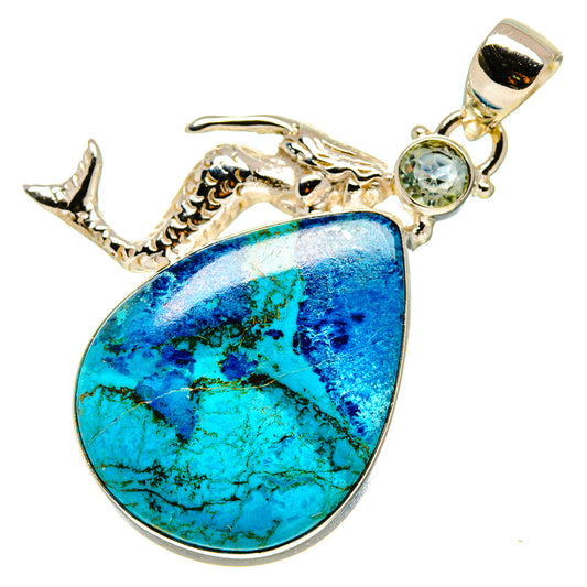 Chrysocolla Pendants handcrafted by Ana Silver Co - PD757987