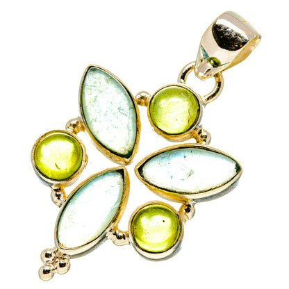 Blue Fluorite Pendants handcrafted by Ana Silver Co - PD757991