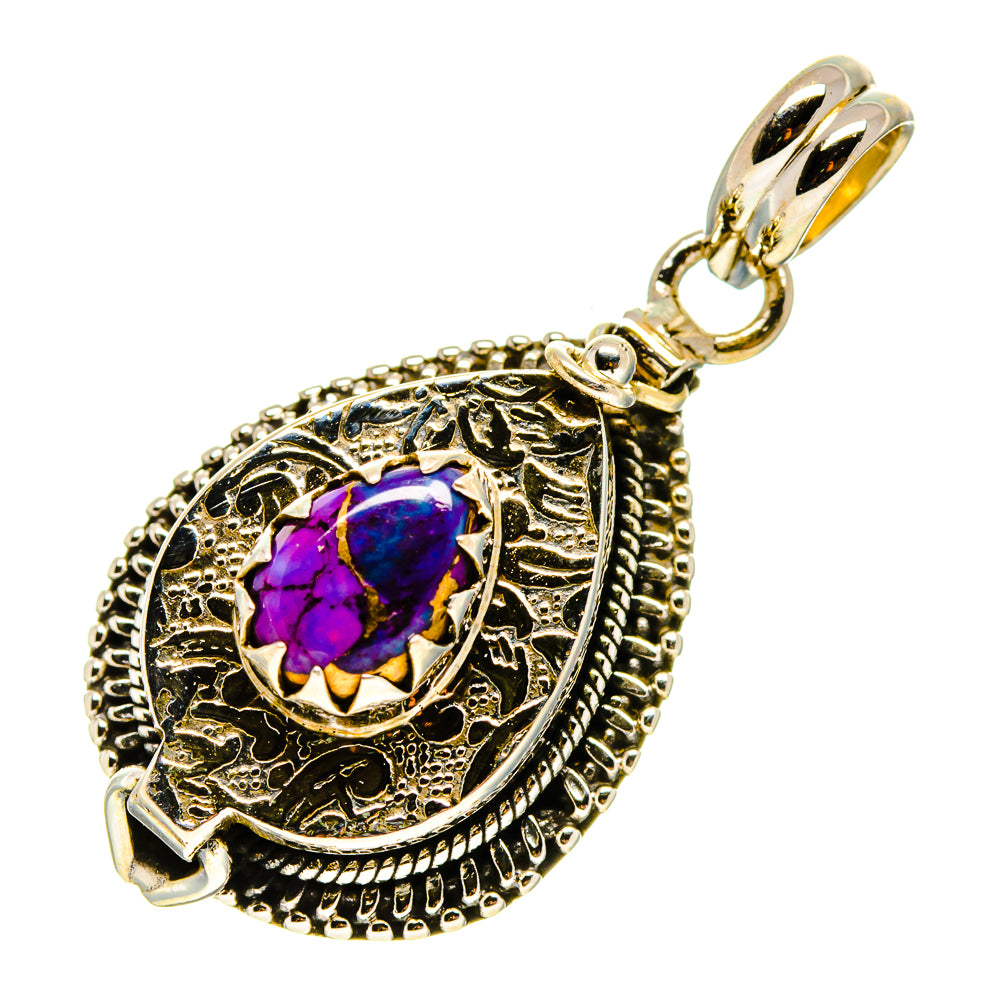 Purple Copper Composite Turquoise Pendants handcrafted by Ana Silver Co - PD757995
