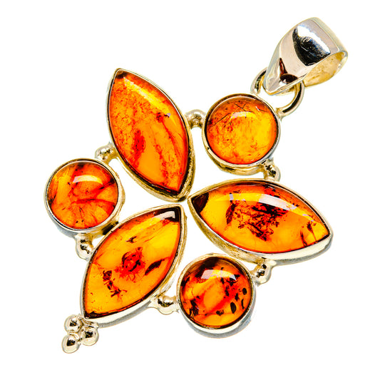 Baltic Amber Pendants handcrafted by Ana Silver Co - PD757996