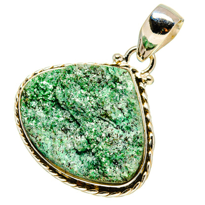 Green Fuchsite Pendants handcrafted by Ana Silver Co - PD757999