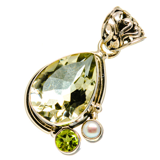 Green Amethyst Pendants handcrafted by Ana Silver Co - PD758000