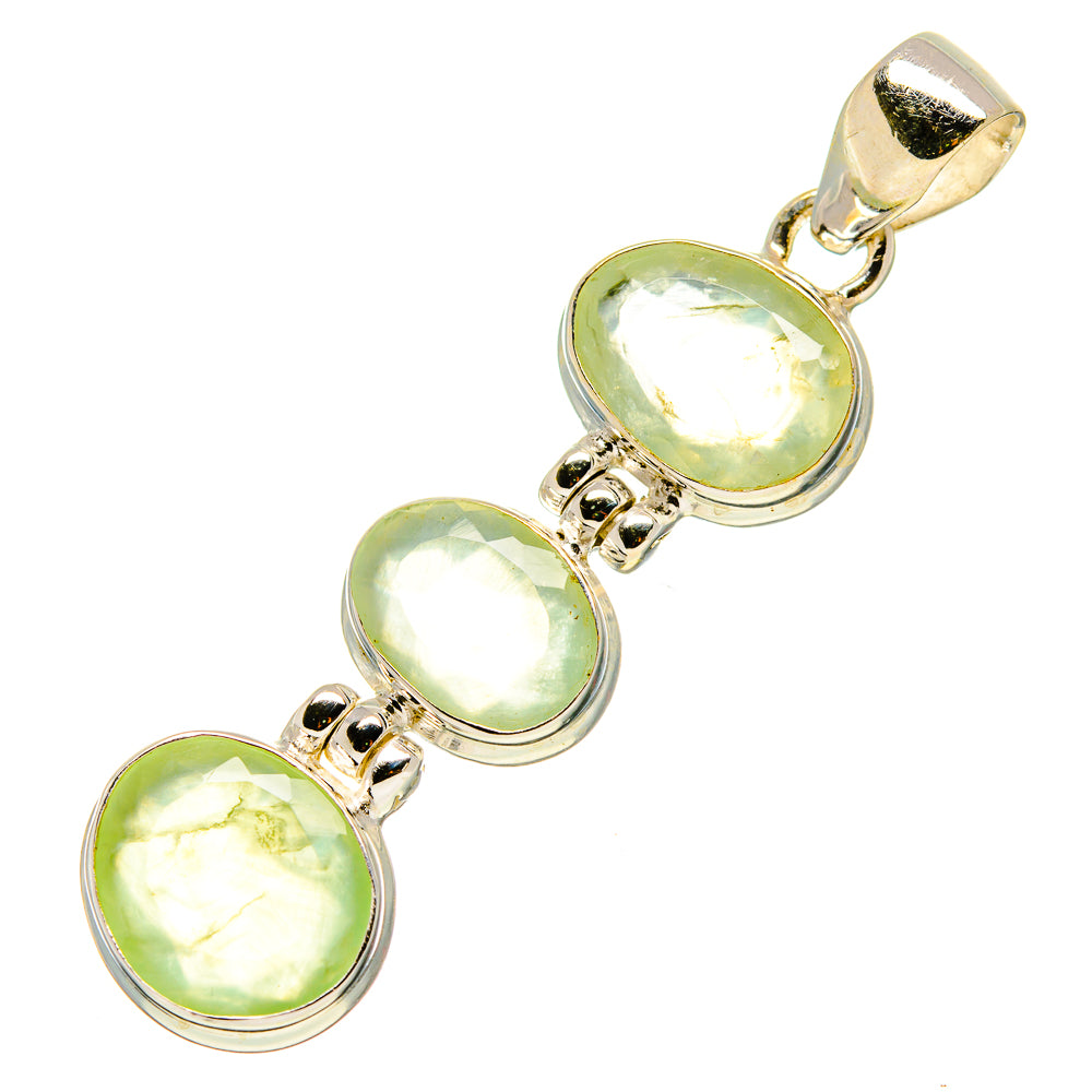 Prehnite Pendants handcrafted by Ana Silver Co - PD758014
