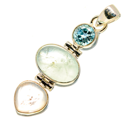 Aquamarine Pendants handcrafted by Ana Silver Co - PD758022