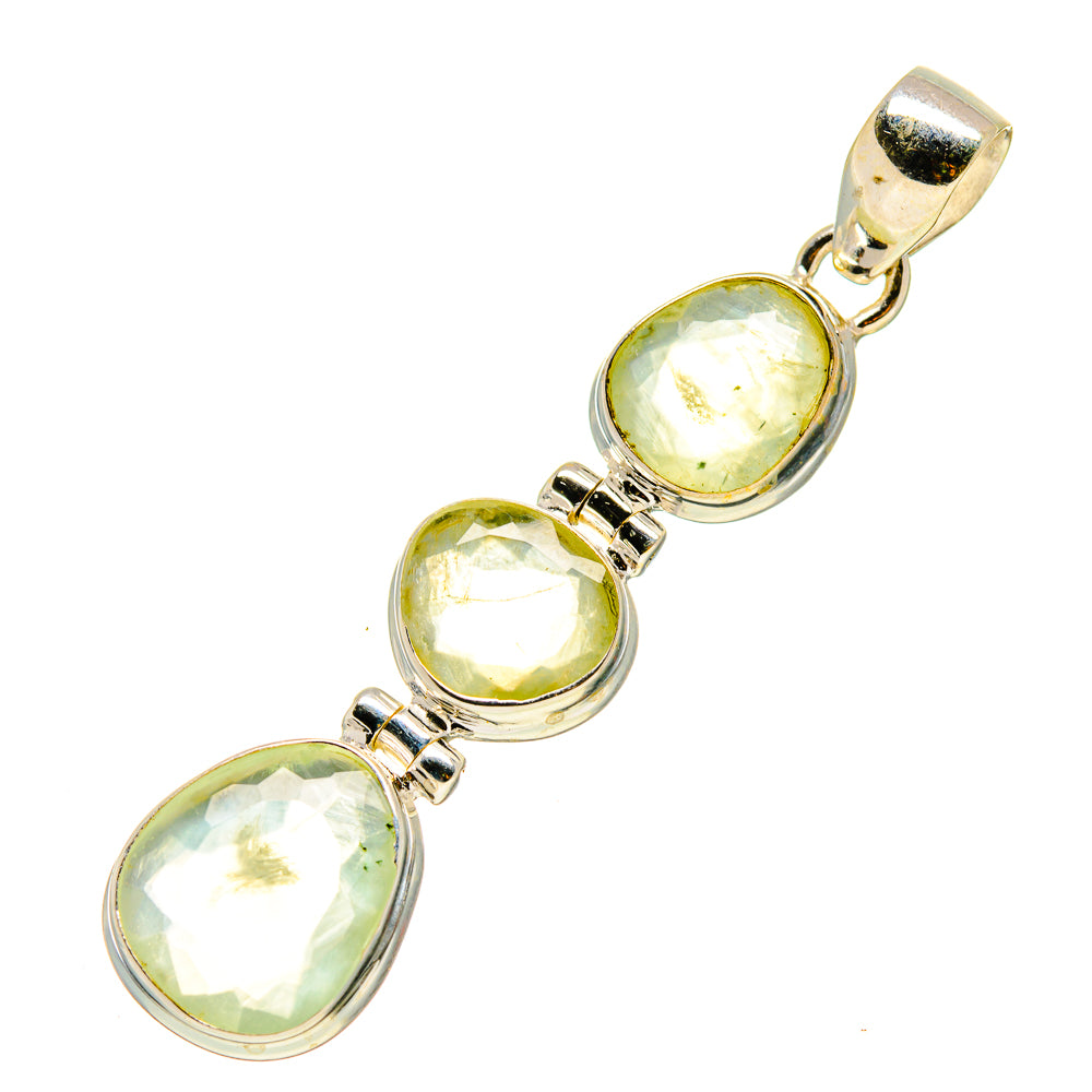 Prehnite Pendants handcrafted by Ana Silver Co - PD758028