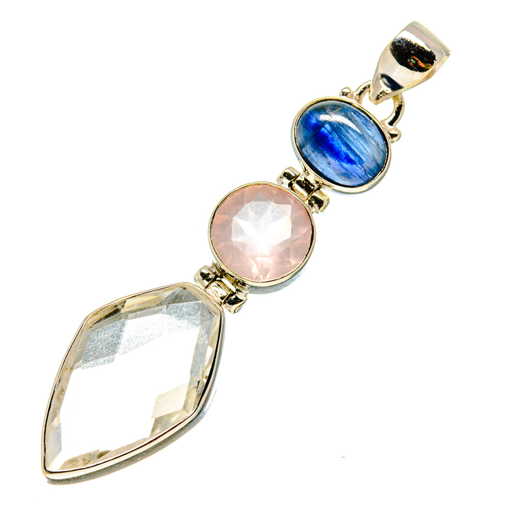 White Quartz Pendants handcrafted by Ana Silver Co - PD758062