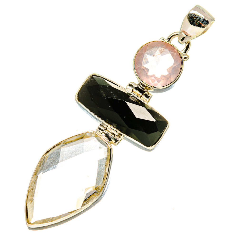 White Quartz Pendants handcrafted by Ana Silver Co - PD758063