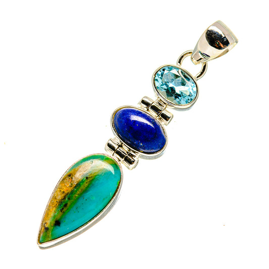 Peruvian Opal Pendants handcrafted by Ana Silver Co - PD758068