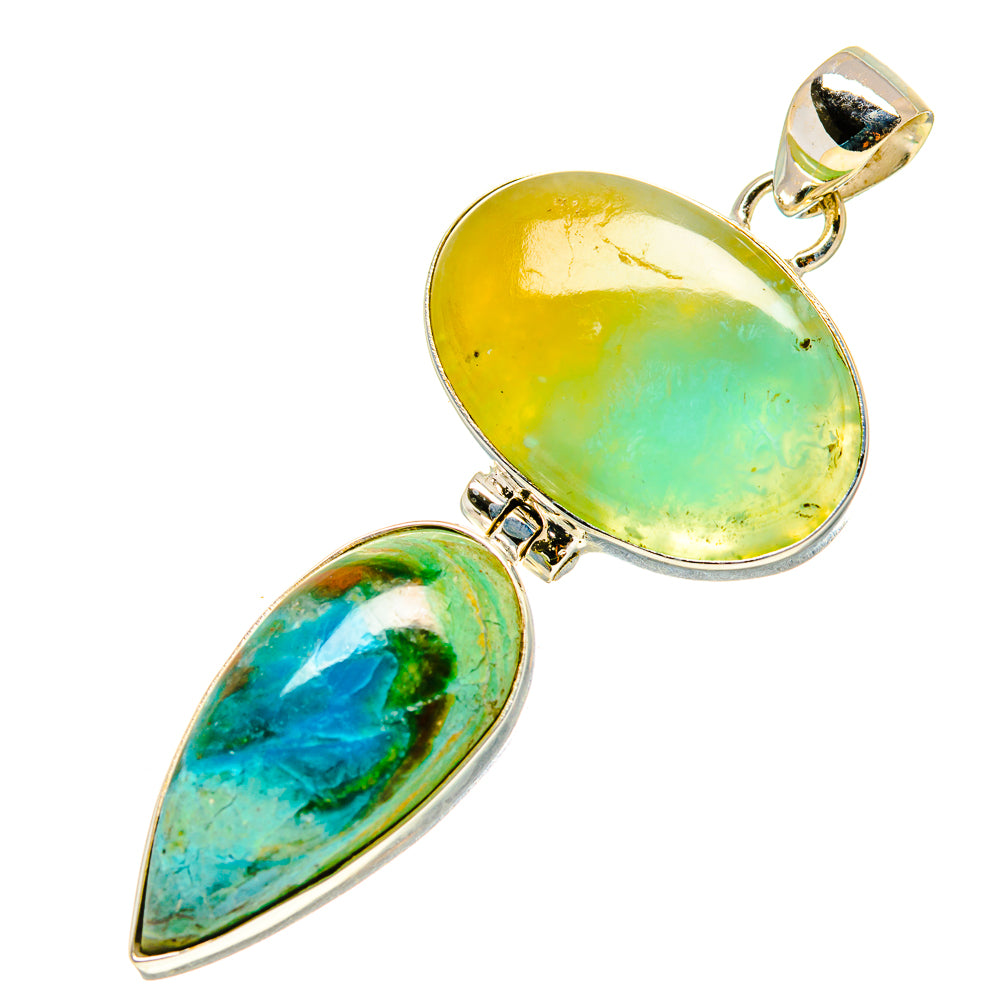 Peruvian Opal Pendants handcrafted by Ana Silver Co - PD758080