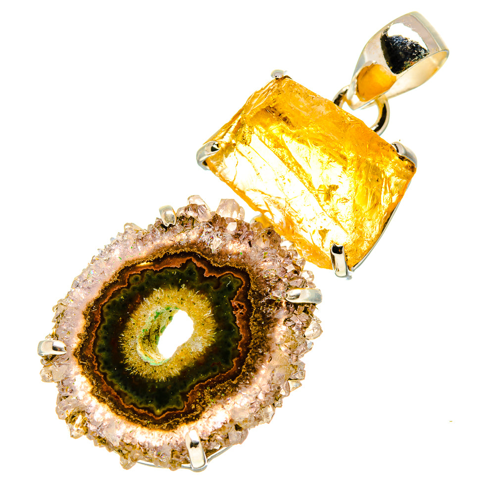 Amethyst Solar Quartz Pendants handcrafted by Ana Silver Co - PD758086