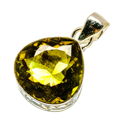 Olive Quartz Pendants handcrafted by Ana Silver Co - PD758126