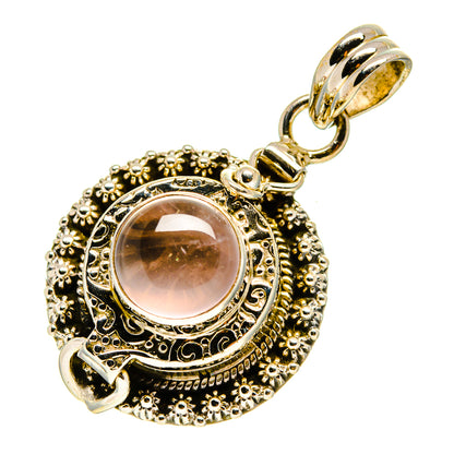 Rose Quartz Pendants handcrafted by Ana Silver Co - PD758127