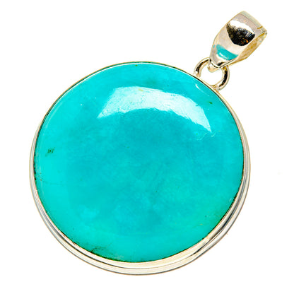 Peruvian Amazonite Pendants handcrafted by Ana Silver Co - PD758136
